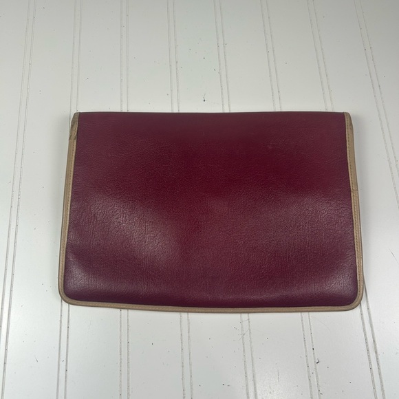 Christian Dior Burgundy Leather Clutch - Picture 5 of 9